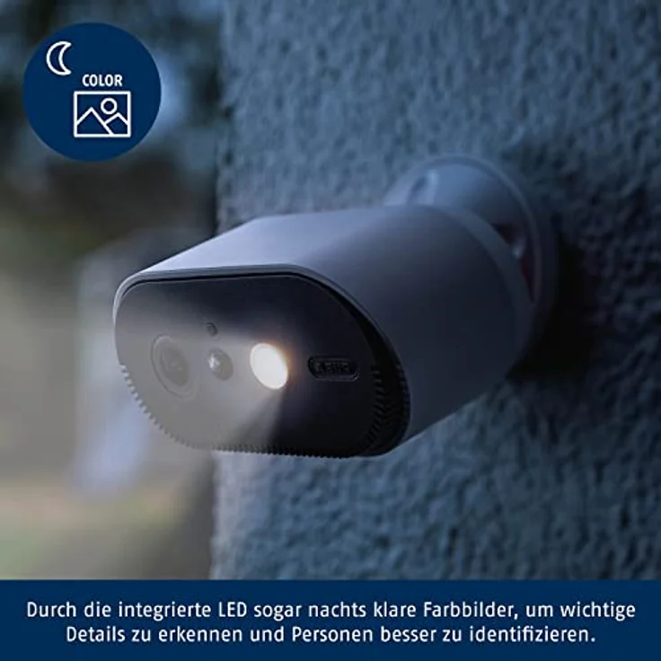 ABUS Akku-Überwachungskamera PPIC90520 WLAN HD Kamera für Innen und Außen - Nachtsicht - 120 Grad Blickwinkel - 100 % kabellos - weiß - 87916 – Bild 5
