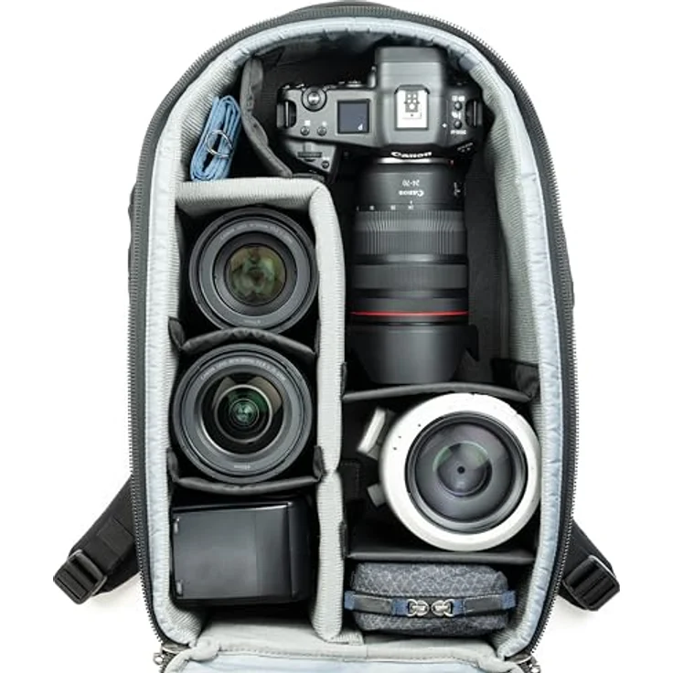 Think Tank Walker Pro 24L, Kamerarucksack mit Stativtrageoption und Laptoptasche, schwarz – Bild 5