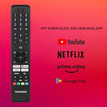 Telefunken Android TV 43 Zoll Fernseher (Full HD Smart TV, HDR, Triple ...
