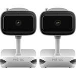 PetTec® Cam Feel Sensor 2er Set - Überwachungskamera Innen für Haustiere & Babys mit App [HD+] - Haustierkamera Hundekamera - Babyphone mit Kamera & Nachtsichtfunktion