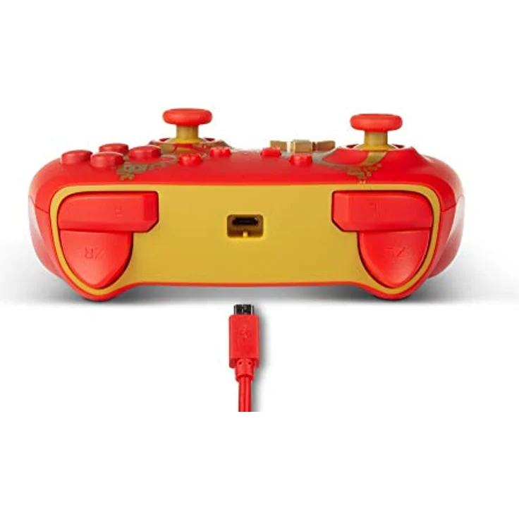 PowerA Enhanced Wired Controller - Golden Mario Rot, Gold (1516987-01) (Switch) – Bild 6