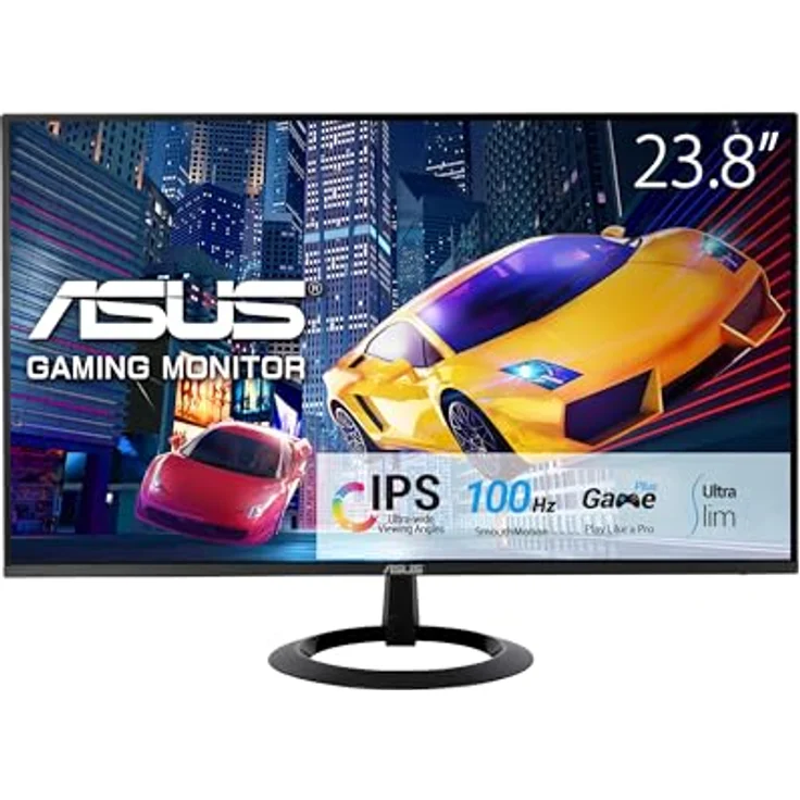 ASUS Eye Care VZ24EHF 24 Zoll Full HD Monitor - 100 Hz, 1ms MPRT, Rahmenlos, Flicker-Free, Blaulichtfilter, Adaptive Sync - IPS Panel - HDMI – Bild 2