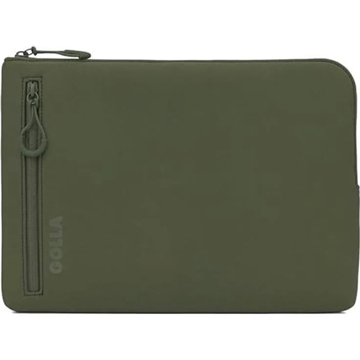 Golla Laptop Tasche/Wasserdichter Laptop Sleeve aus Neopren/Für MacBook, Asus und weitere Notebooks/Elegante Laptophülle/Reißverschluss mit Neoprenmantel/15 Zoll/Green – Bild 1