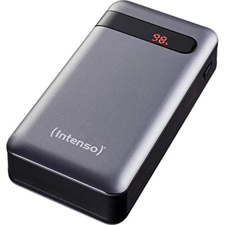 Intenso Powerbank PD 20000 - externer Akku mit Power Delivery & Quick Charge 3.0 (20000mAh, geeignet für Smartphone, Tablet, MP3 Player, Digitalkamera), Anthrazit – Bild 1