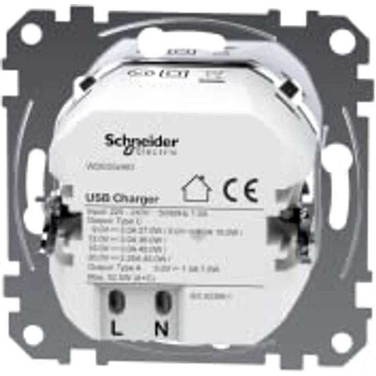 Merten MEG4366-0130 USB-Ladeeinsatz Typ C mit Power-Delivery, 65 W, für Unterputzmontage, mit Überlast- und Temperaturschutz – Bild 3