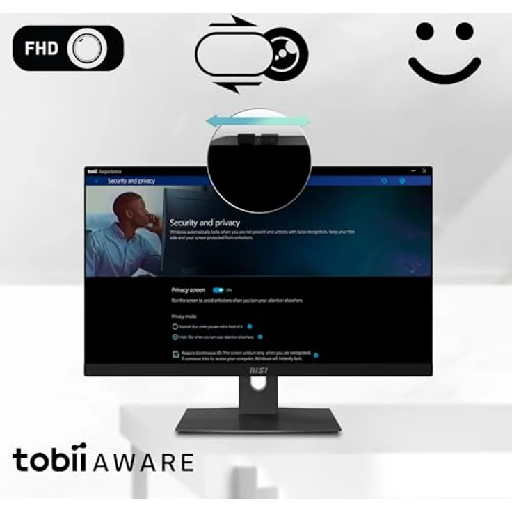 MSI Modern AM242TP 1M-1207DE All-in-One-PC, 23.8 Zoll FHD Touch-Display, 512 GB SSD, 16 GB RAM – Bild 5