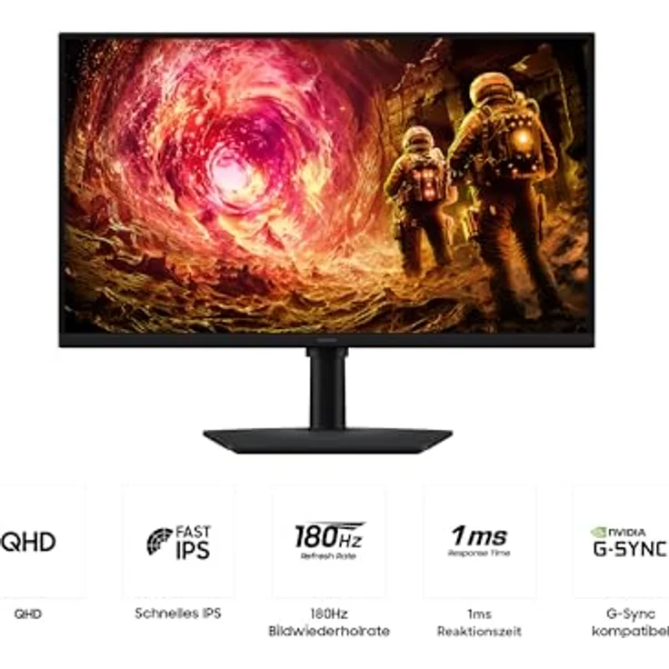 Samsung 27" Odyssey G50F, QHD Gaming Monitor mit 180Hz, 1ms Reaktionszeit und Fast IPS Panel – Bild 5