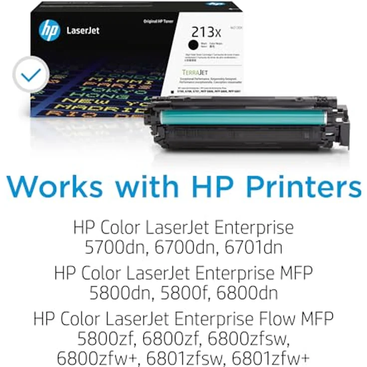 HP 213X Schwarz Original Laserjet-Tonerkartusche, hohe Reichweite für bis zu 9.000 Seiten, TerraJet Design – Bild 2
