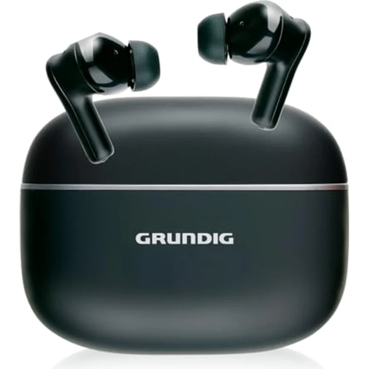Grundig Bluetooth In Ear Ohrhörer, kabellos mit LED-Anzeige, 6,5 Std Wiedergabezeit, Ladeetui und USB-C Kabel, 300mAh, Active Noise Cancelling – Bild 2