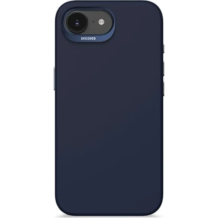 Decoded Silikon Hülle für iPhone 16e, MagSafe-kompatibel, antibakterielle Beschichtung, Fall- und Aufprallschutz, Marineblau – Bild 1