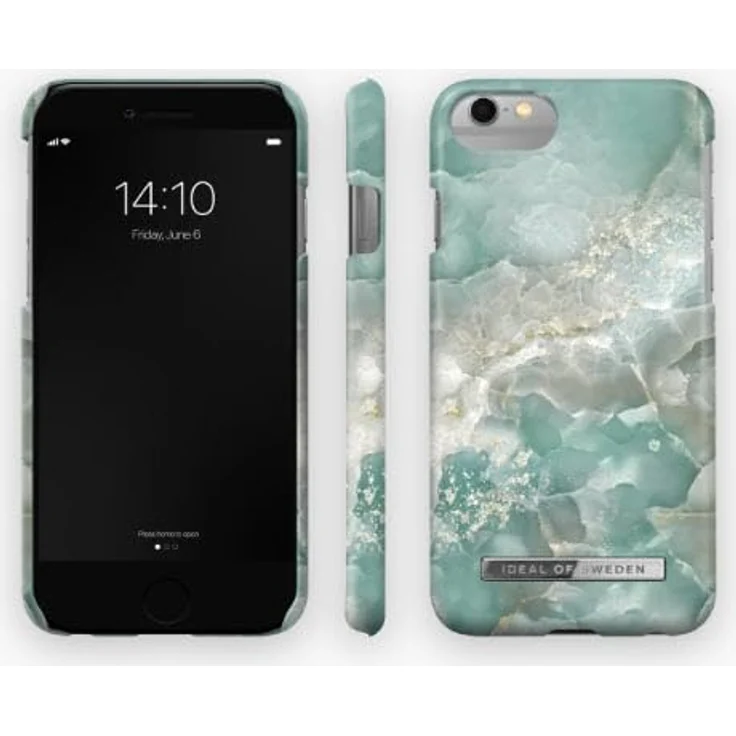 iDeal Of Sweden Fashion Case Azura Marble, Handyhülle mit bedrucktem Design aus robustem Kunststoff und goldfarbenem Logo – Bild 2