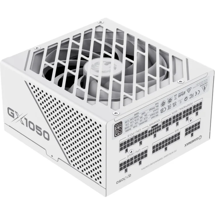 GAMEMAX GX-1050 PRO WH 1050W 80 Plus Platinum ATX3.1 PC-Netzteil, PCIe5.1, Schwarz, für RTX™ 40 Series GPUs geeignet