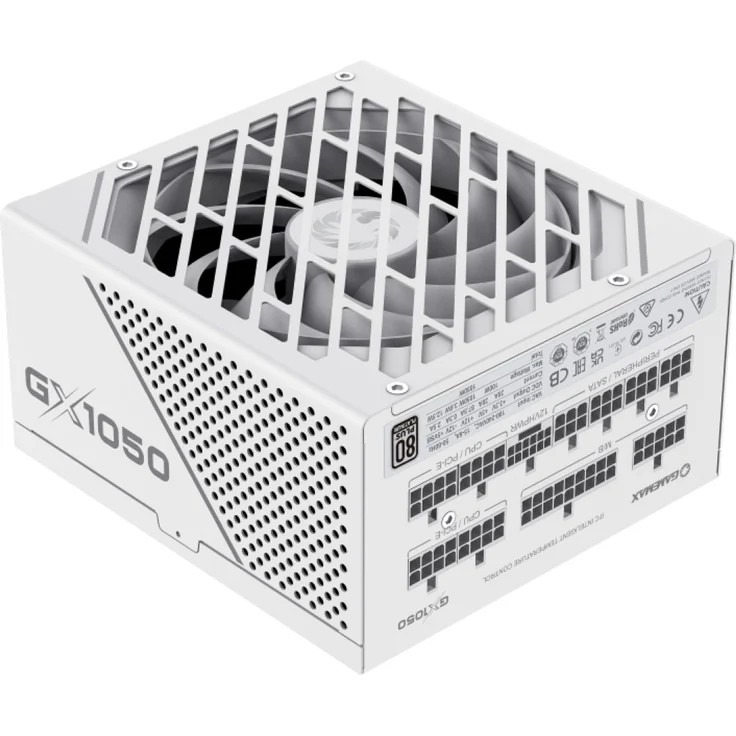 GAMEMAX GX-1050 PRO WH 1050W 80 Plus Platinum ATX3.1 PC-Netzteil, PCIe5.1, Schwarz, für RTX™ 40 Series GPUs geeignet