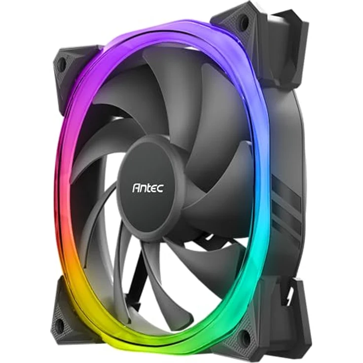 Antec Fusion PWM ARGB Gehäuselüfter, 12 cm, hydraulisches Lager, 16 LEDs, Anti-Vibration, bis zu 2000 U/min – Bild 5