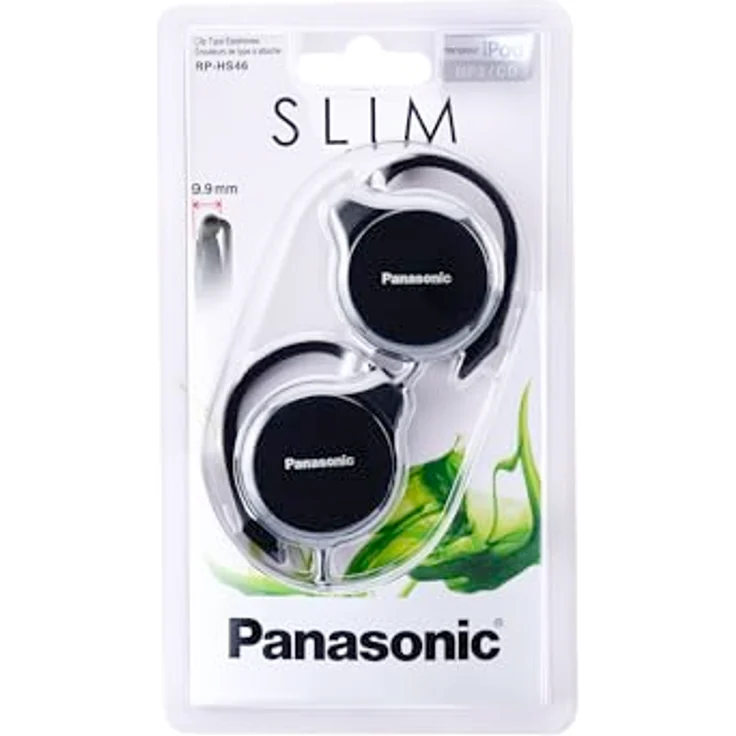 Panasonic RP-HS46-K Clip In-Ear-Kopfhörer (besonders flach, leicht und angenehm zu tragen) schwarz – Bild 5