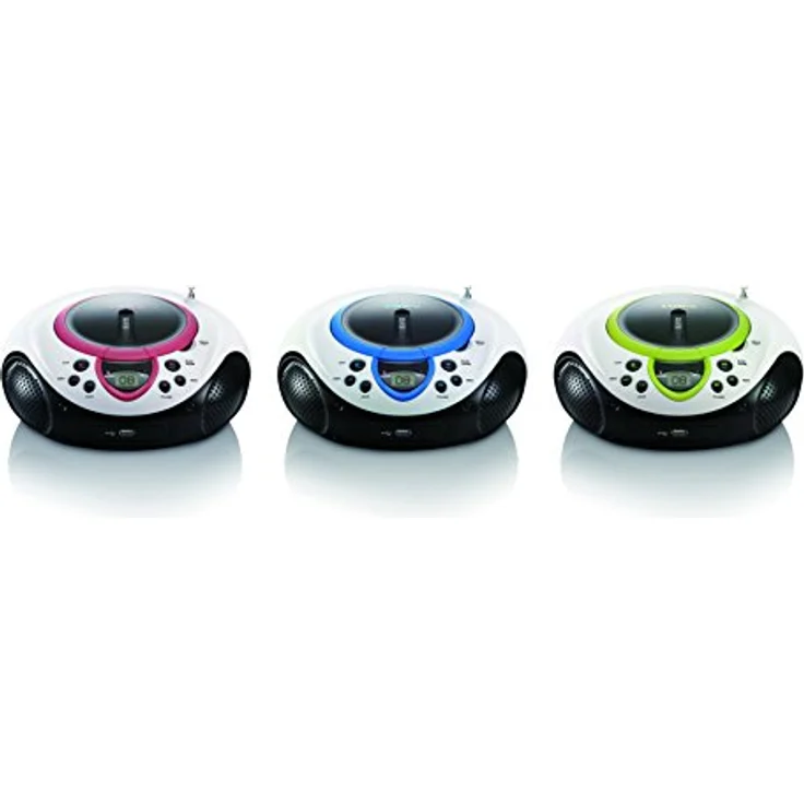 Lenco Kinder Radio CD-Player SCD-38 tragbares UKW-Radio mit CD-MP3-Player und USB in blau – Bild 4