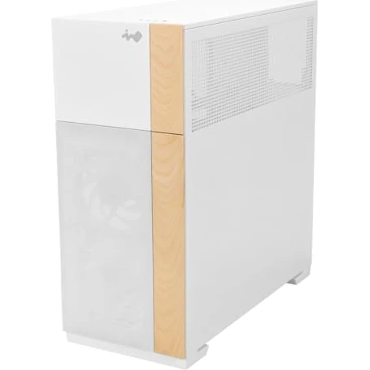 IN WIN InWin F5 weißes E-ATX Full Tower Computergehäuse mit austauschbaren Frontblenden aus Holz, gehärteten Glasscheiben und Dual-GPU-Ausrichtung – Bild 5