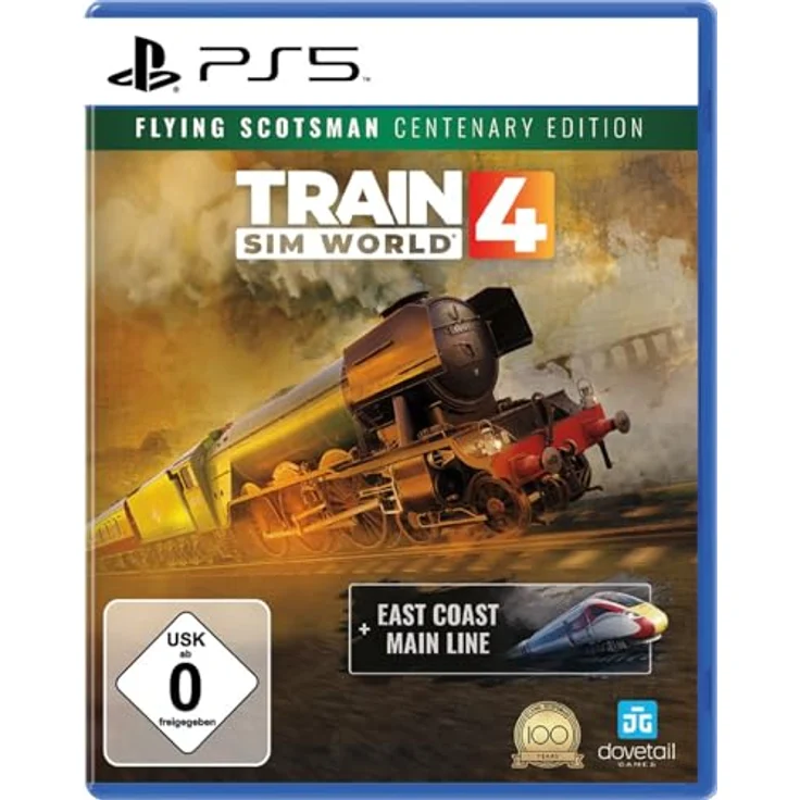 Dovetail Games Train Sim World 4 - Flying Scotsman Centenary Edition, PS5-Spiel mit Dampflok-Training und individuellen Lackierungen – Bild 1