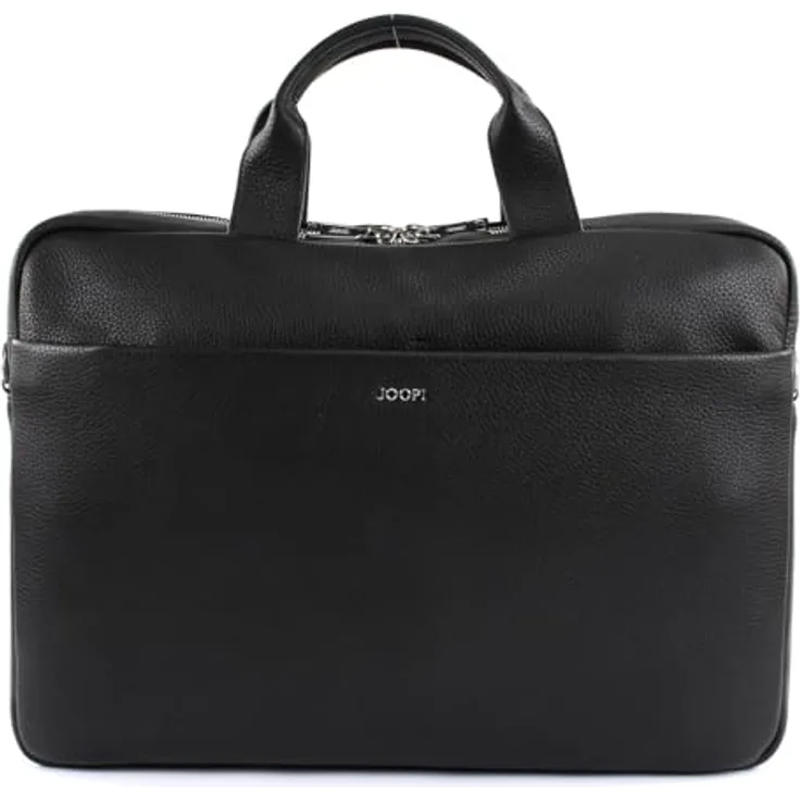 JOOP! Cardona Pandion Aktentasche aus Leder, 47 cm mit Laptopfach, schwarz, für Herren