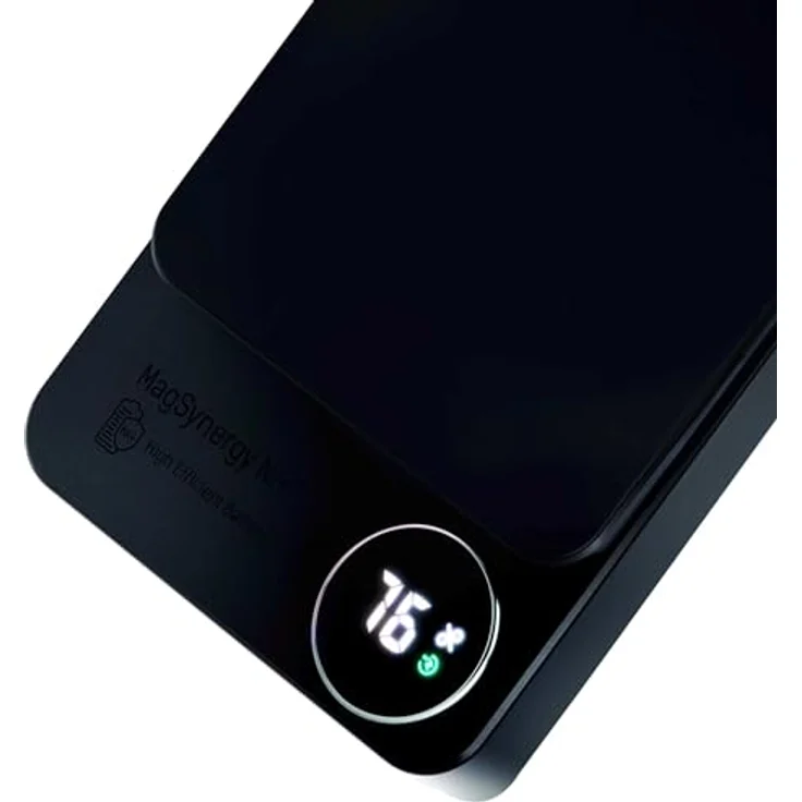 3mk HARDY MagSynergy Ni+, Powerbank 5,000mAh, 22.5W USB, kompatibel mit MagSafe, Schwarz – Bild 5