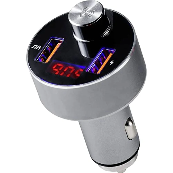 Renkforce RF-CAR-100, Bluetooth® FM Transmitter mit Freisprechfunktion, Micro-SD-Kartenslot und 2x USB-A Anschluss – Bild 2