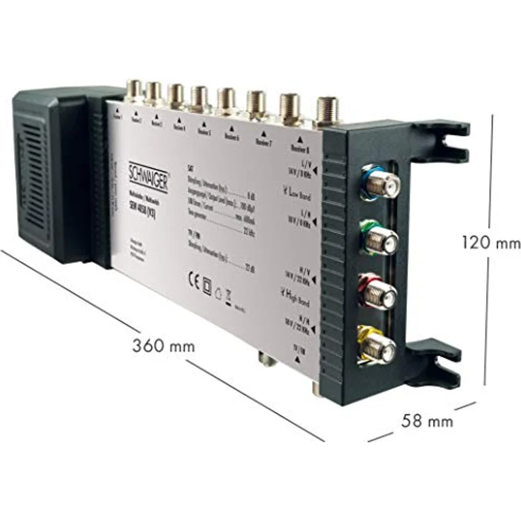 Schwaiger SEW4058531 5-8 Satelliten-Multischalter Silber – Bild 4