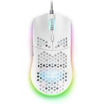 Mars,USB, Gaming MMAX Weiß, RGB 12400 DPI Maus, Ultraleicht 69g, Flexkabel, Software