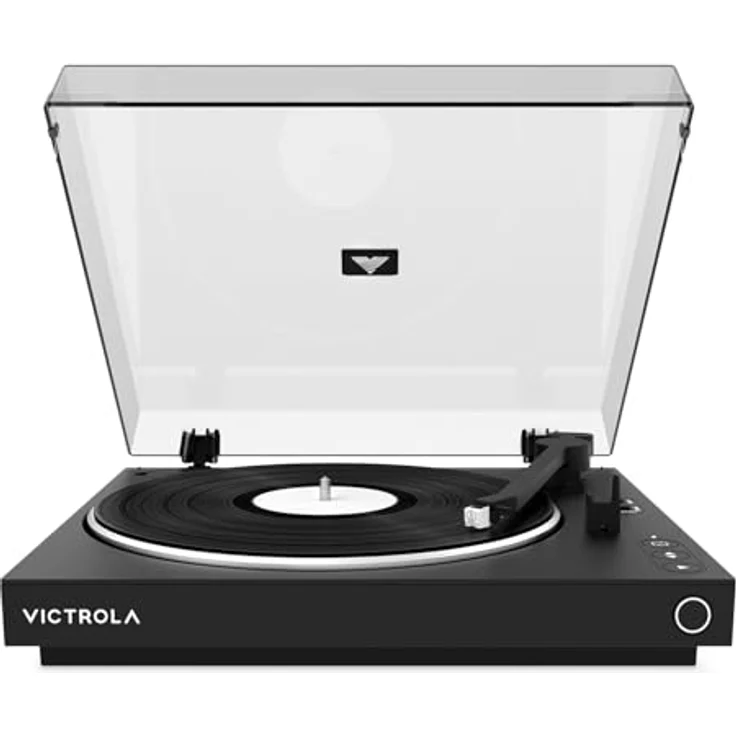 Victrola Voll Autom. Bluetooth-Plattenspieler, ATN3600L-Tonabnehmer, 2 Geschwindigkeiten, Bluetooth-Streaming, Aluminiumplatte – Bild 2