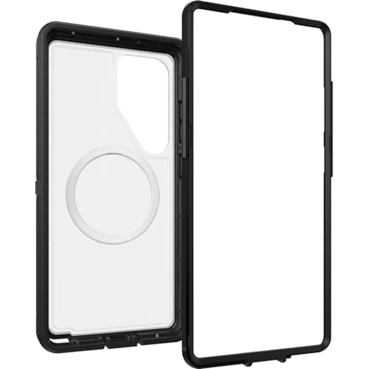 OtterBox Defender Series XT Clear Hülle mit Magneten für Samsung Galaxy S25 Ultra, stoßfest, Ultra-robust, Transparent/Schwarz – Bild 4