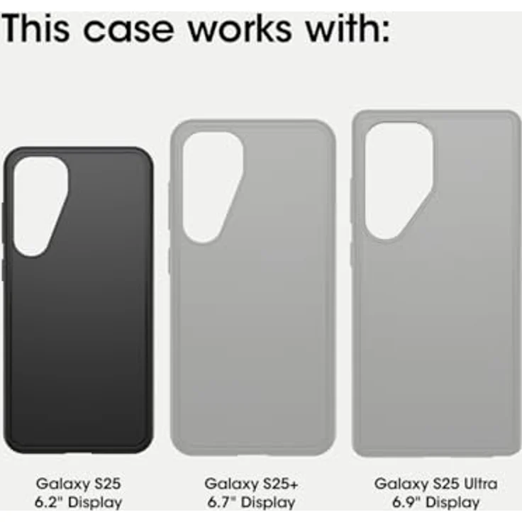 OtterBox Schutzhülle für Samsung Galaxy S25 React Serie, transparent, ultra-dünn und nach Militärstandard getestet – Bild 2