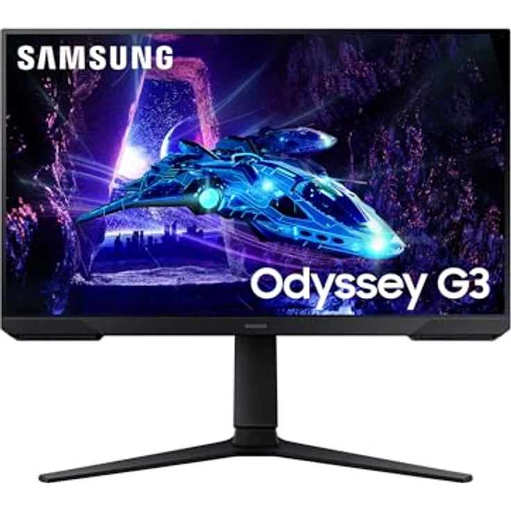 Samsung Odyssey G30D Full HD Gaming Monitor, 24 Zoll, VA-Panel, AMD FreeSync, HDR10, Schwarz – Bild 1