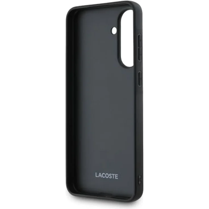 Lacoste Case Iconic Petit Pique Woven Logo für Samsung Galaxy A56, Smartphone Hülle aus TPU, schwarz – Bild 6