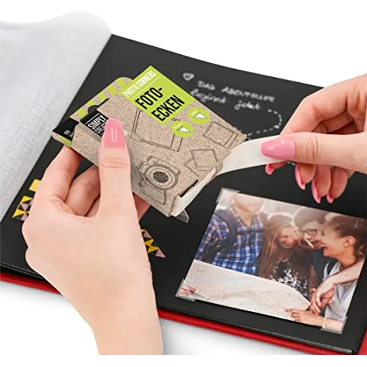 Hama Fotoalbum Hama Fotoecken-Spender 00007107 500 St., Transparent/Weiß, selbstklebend, archivierungssicher, säure- und lösemittelfrei – Bild 4