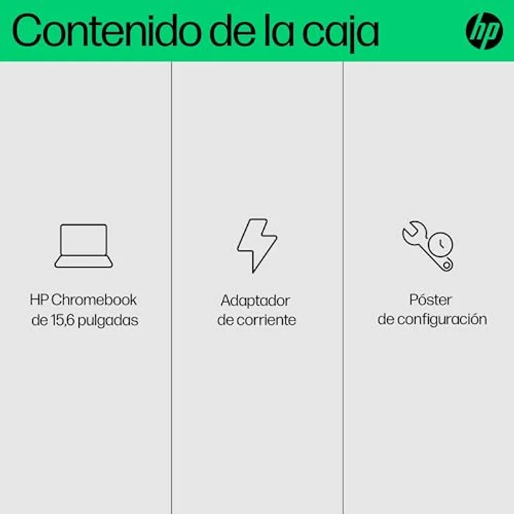 HP Laptop Chromebook Plus 15a-nb0004ns 15,6" Intel Celeron N3050 8GB RAM 256GB, Mehrfarbig – Bild 3