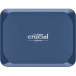 CRUCIAL X10 Portable SSD, 2 TB externe Festplatte mit 2.100 MB/s, IP65 Schutz, blau matt