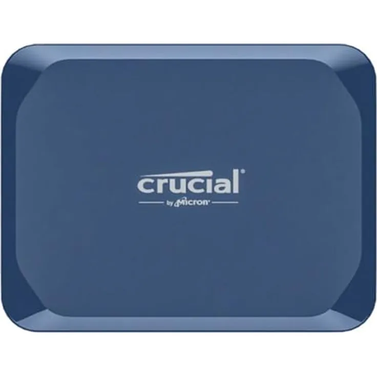 CRUCIAL X10 Portable SSD, 2 TB externe Festplatte mit 2.100 MB/s, IP65 Schutz, blau matt