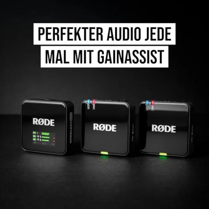 RØDE Wireless GO (Gen 3) – Kompaktes kabelloses Mikrofon – Kristallklarer Klang, 32-Bit Float Aufnahme, automatische Pegelregelung - Schwarz – Bild 5