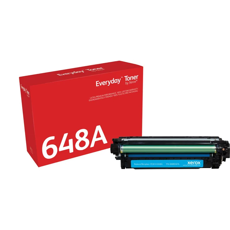 Xerox Everyday 648A (C), Toner, zuverlässige Leistung und lebenslange Garantie, Cyan