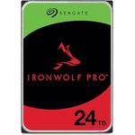 Seagate IronWolf Pro 24 TB, NAS interne Festplatte, 3.5 Zoll, 7200 U/Min, CMR, 256 MB Cache, SATA 6 GB/S, inkl. 3 Jahre Rescue Service, Modellnr.: ST24000NT002