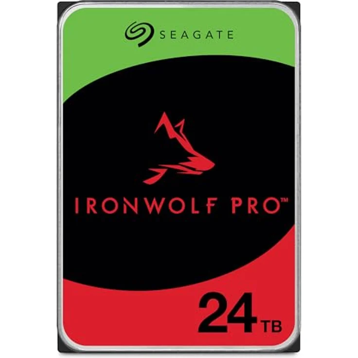 Seagate IronWolf Pro 24 TB, NAS interne Festplatte, 3.5 Zoll, 7200 U/Min, CMR, 256 MB Cache, SATA 6 GB/S, inkl. 3 Jahre Rescue Service, Modellnr.: ST24000NT002 – Bild 1