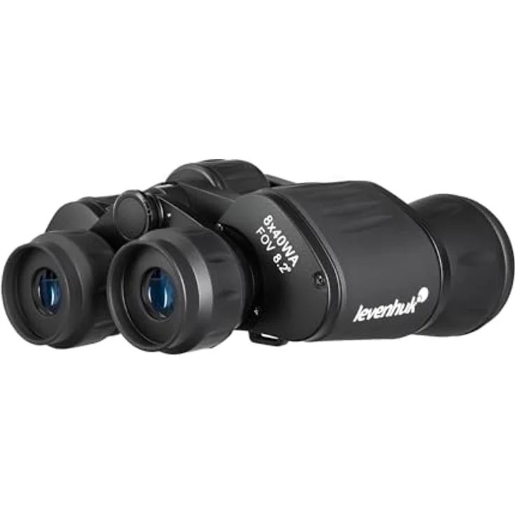 Levenhuk New Atom 8x40 Fernglas, Porro-Optik mit 8-facher Vergrößerung, spritzwassergeschützt, Aluminiumgehäuse – Bild 7