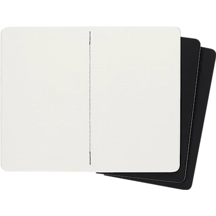 Moleskine Cahier Large/A5 Notizbuch, 3er Set mit Punktraster, Kartoneinband und 16 heraustrennbaren Seiten – Bild 3