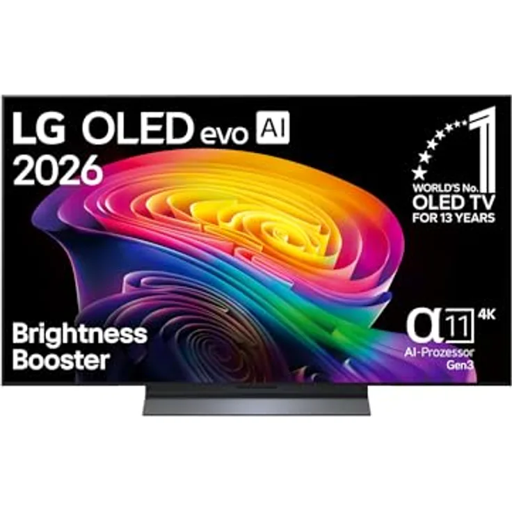 LG OLED48C6ELB, 48 Zoll 4K OLED evo AI TV mit α11 Gen3 Prozessor, 120Hz (VRR bis 165Hz), webOS 26, Dolby Vision und Dolby Atmos