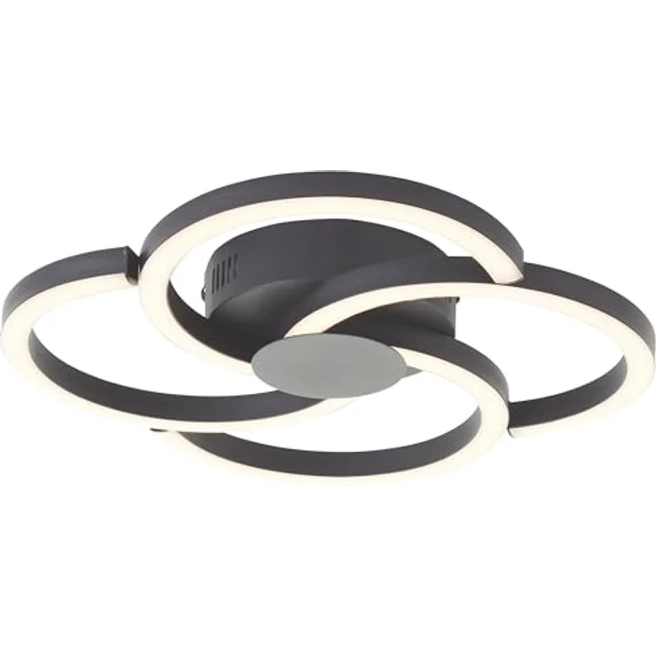 Brilliant LED Deckenleuchte Fico LED Deckenlampe, 34 cm, 2300 lm, 3000 K, Aluminium, schwarz - Energiesparende Deckenbeleuchtung mit modernem Design – Bild 1