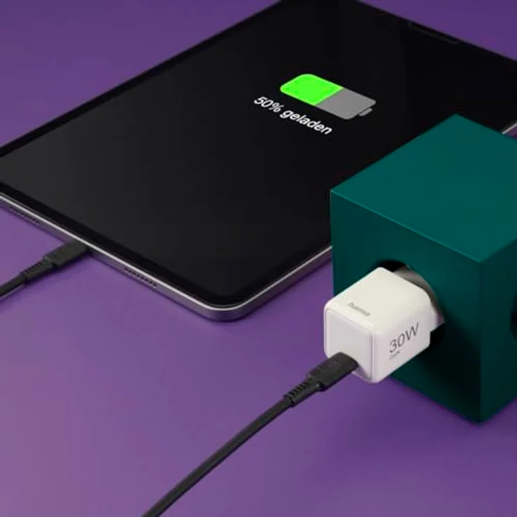 Hama Schnellladegerät GaN Charger, USB-C Power Delivery und Qualcomm Quick Charge, 30 W, weiß – Bild 7