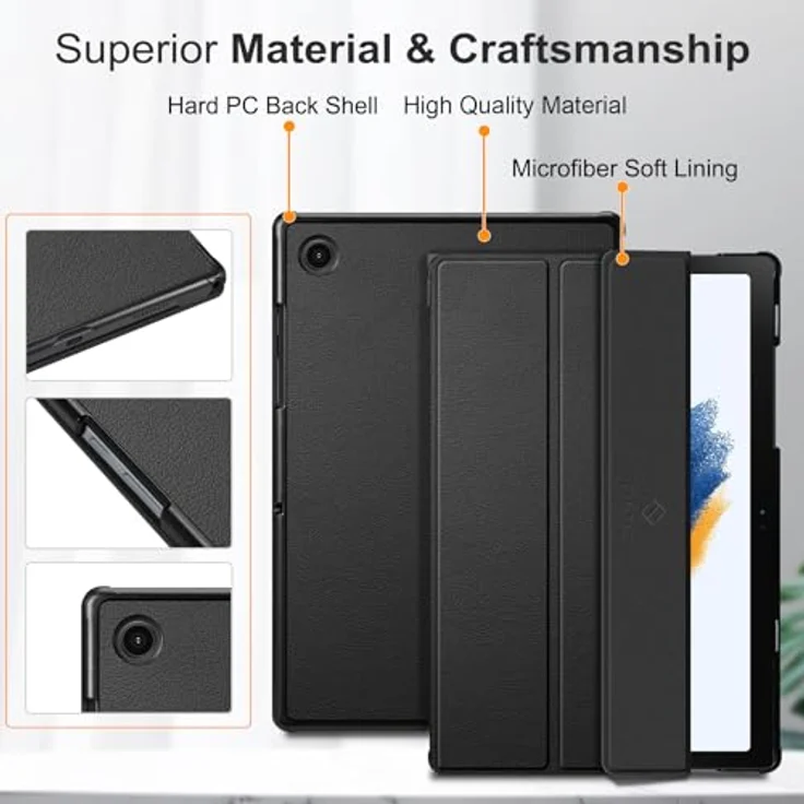 Fintie Tablet-Hülle für Samsung Galaxy Tab A8 10.5 2021 - Ultra Schlank Kunstleder Schutzhülle Cover mit Auto Schlaf/Wach Funktion in verschiedenen Farben – Bild 9