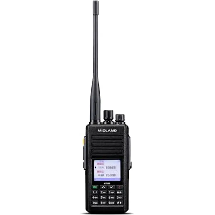 Midland CT990 EBR, IP67 Amateurradio mit DOUBLE PTT Funktion, TFT-Farbdisplay und 3600 mAh Akku, wasserdicht