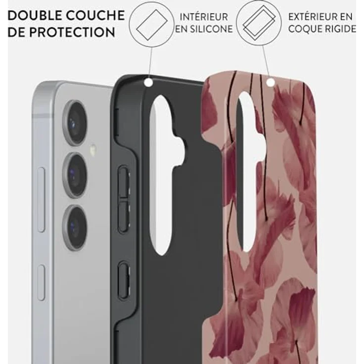 Burga Tender Kiss Tough Case 5G für Samsung Galaxy S24, Beige, zweischichtiger Schutz aus TPU und Silikon, optimaler Schutz vor Stürzen und Kratzern – Bild 2