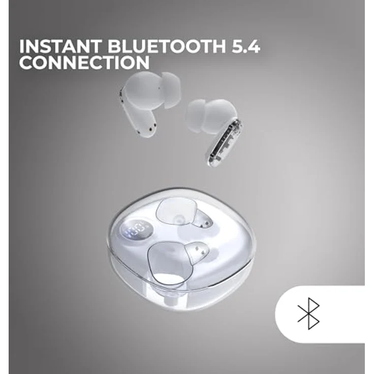 Mars Gaming MHIB2, Bluetooth 5.4 Kopfhörer mit 24 Stunden Akkulaufzeit, Immersivem Klang, ergonomischem Design und LED-Anzeige, Weiß – Bild 4