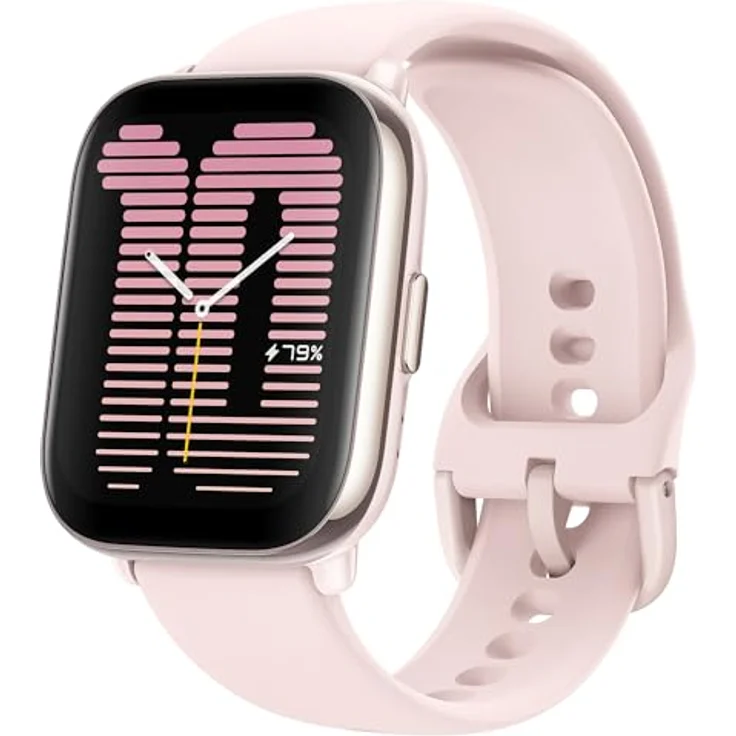 Amazfit Active Smartwatch mit AI-Fitness-Trainer, Dual-Band GPS, Routennavigation, Bluetooth-Anruf, Musikspeicher, 14-Tage-Akku, 1,75" AMOLED-Display & Alexa-fähig, Zepp Coach, Petal Pink – Bild 1